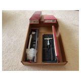 Starrett 98-12 Precision Level and 445AZ-3RL Micrometer Depth Gage Set
