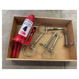 Pittsburgh 4-Ton Heavy Duty Bottle Jack and Assorted Hitch Pins