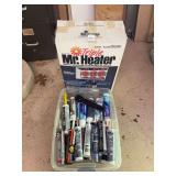 Mr. Heater Triple Radiant Propane Heater Model MH42T and Assorted Sealant Tubes