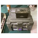 Military Hard Shell Transit Case and Metal Ammunition Canister
