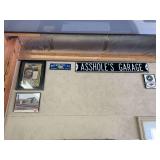 Collection of Automotive and Garage Themed Wall Decor and Signage