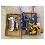 Assorted Hand Clamps and C-Clamps Collection