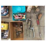 Assorted Automotive Gear Pullers and Fluid Transfer Kit