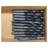Collection of Morse Taper Shank High Speed Steel Drill Bits