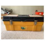 Toolbox with Assorted Hand Tools and Hardware