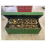 Metal Tool Box with Assorted Brass Fittings