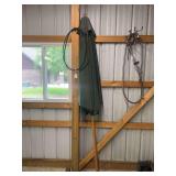Outdoor Patio Umbrella with Wooden Pole