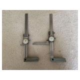 Two Mitutoyo 509-314 Dial Height Gauges