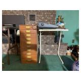 Brother AX-24 Electronic Typewriter and Nine-Drawer Storage Cabinet