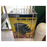 Chicago Electric Welding Cabinet and Central Machinery Media Blasting Hood