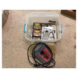 Craftsman Easy Fire Electric Staple Gun and Arrow T-50M Manual Staple Gun with Assorted Staples