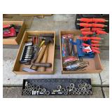 Assorted Hand Tool Collection with T-Handle Hex Keys and Socket Sets