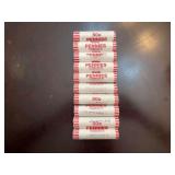 Collection of Eight Rolls of United States Lincoln Cents