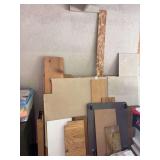 Assorted Building Materials and Wood Panels