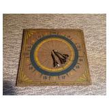 Dartboard with Three Feathered Darts