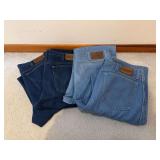 Collection of Four Pairs of Wrangler Rugged Wear Jeans