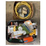 Assorted Electrical Supplies and LED Light Bulbs