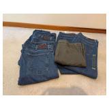 Collection of L.L. Bean Double L Jeans and Haggar Cargo Shorts