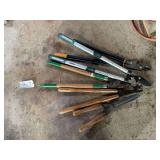 Assorted Garden Pruning Tools and Hedge Shears