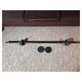 Weider Barbell Set with Two Weight Plates