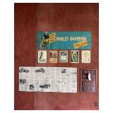 Harley-Davidson and Goodyear Tires Advertising Signage and Technical Documentation Collection