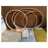 Embroidery Hoops and Sewing Mending Supplies Lot