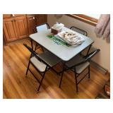 Samsonite Folding Table and Four Chair Set