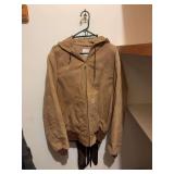 Carhartt Hooded Jacket and Assorted Leather Belts