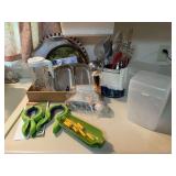 Assorted Kitchen Utensils and Storage Containers Collection