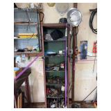 Metal Storage Cabinet with Assorted Hardware and Tools