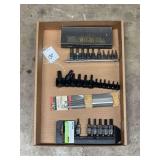 Assorted Hand Tool Set Including Pittsburgh Hex Bit Sockets and KT Industries Pick Set
