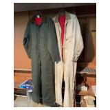 Two Insulated Coveralls, Size Large Long