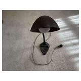 Metal Desk Lamp with Flexible Neck and Shell Motif Base