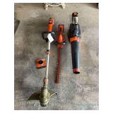 Black+Decker Cordless Outdoor Power Equipment Set with Accessories