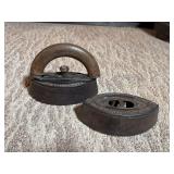 Set of Two Cast Iron Sad Irons, Ravenna Ohio