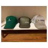 Collection of Three Agricultural Branded Baseball Caps