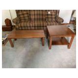 Handcrafted Wood Coffee Table and End Table Set by Jeff Walker