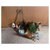 Collection of Seasonal Holiday Decor and Decorative Shovel