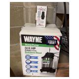 Wayne CDU980E 3/4 HP Sump Pump and PlumbStar USA Check Valve