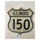 Illinois Route 150 Highway Sign