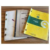 (3) John Deere Combine Manuals