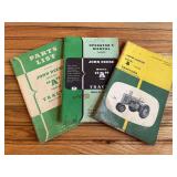 (3) John Deere A Tractor Manuals