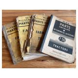 (4) IH Farmall Tractor Parts Catalogs
