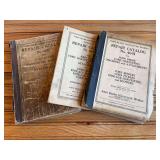 (3) John Deere Harvester Works Catalogs