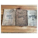 (3) IHC McCormick-Deering Farmall Tractor Manuals