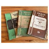 (3) John Deere A Tractor Manuals