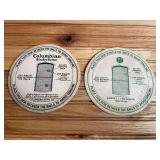 (2) Binder Twine Disks