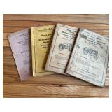 (4) IHC McCormick-Deering Farmall Tractor Manuals