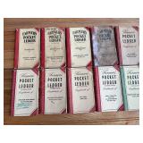 (10) John Deere Farmers Pocket Ledgers