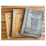 (3) John Deere Repair + Parts Catalogs